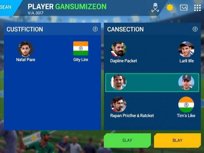 Cricket Powerhouses India player customization
